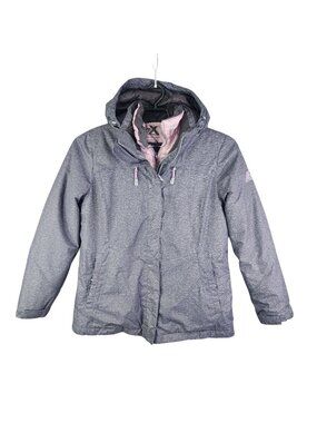 Women's ZeroXposur Gray Pink 3 In 1 Hooded Ski System Jacket Snow Coat Size L